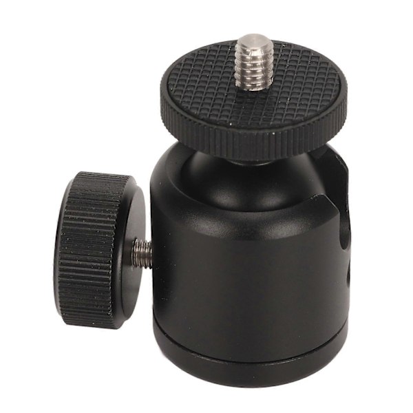 Mini Kulhuvud 1/4 tum Skruv 3/8 tum Gänga 360 Grader Roterbar Aluminiumlegering Kamera Hotsko Fäste för Stativ Monopod