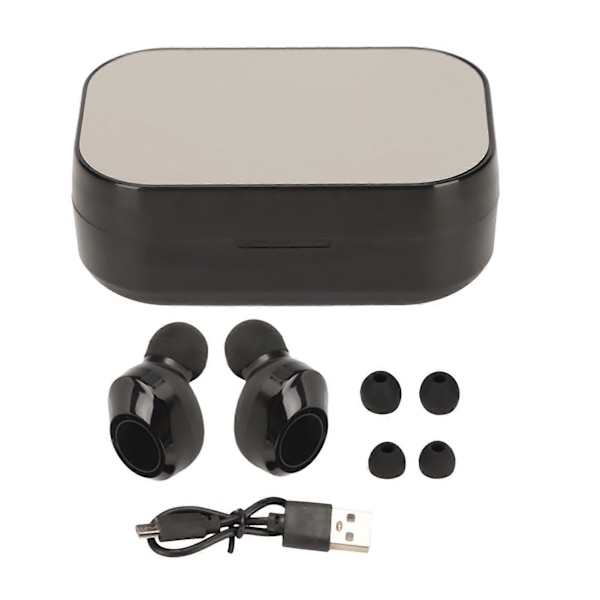 Bluetooth Trådløse Ørepropper Støyreduksjon Digital Visning Berøringskontroll Bluetooth Stereo Ørepropper med Laderetui
