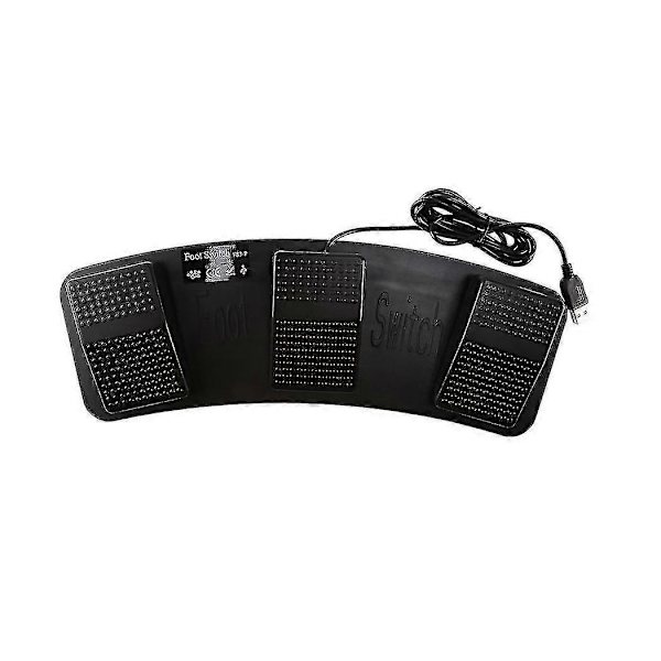 Fs3-p Usb Trippel Fotpedal Kontrolltangentbord Mus 3 Pedaler Simulera Vilken Tangent Som Helst På Tangentbord Com