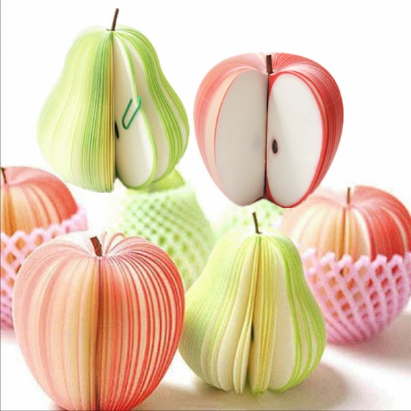 Kreativ Eple Pære Notisblokk DIY Notater Apple+Pear*1