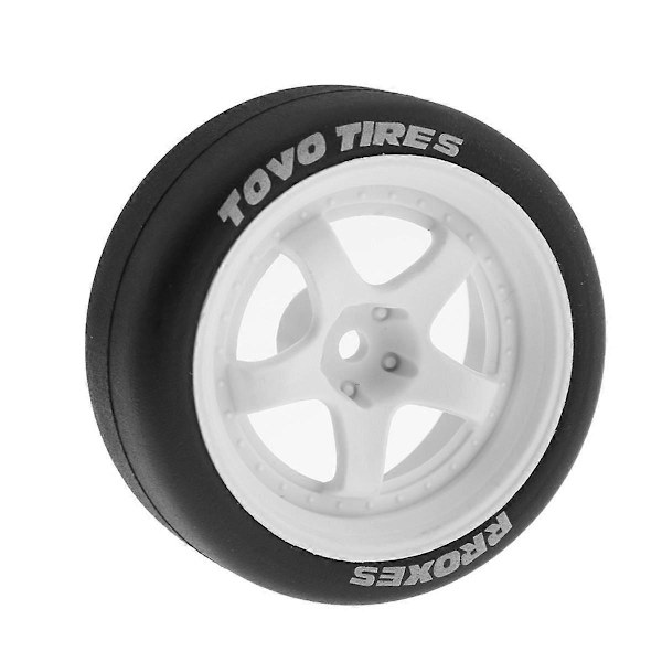 4 kpl 65 mm 1/10 RC kilpa-autorenkaat maantiekäyttöön, Drift-auton renkaat TT01 TT02 XV01 -malleille