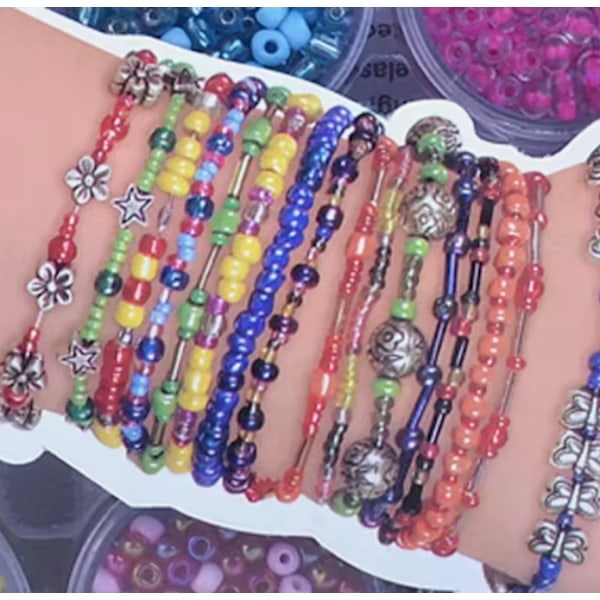 Jente Håndverksett DIY Armbåndslaging Smykker Vennskapshåndverk for Jenter 5-12 År Gamle Lekegaver C
