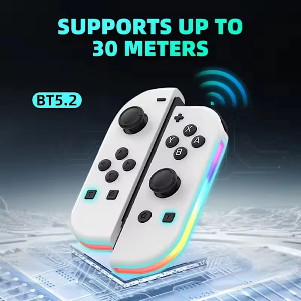 Joystick for Switch-kontroller, kompatibel med Switch Oled Lite Joy Con L/R-kontroller med vekkefunksjon