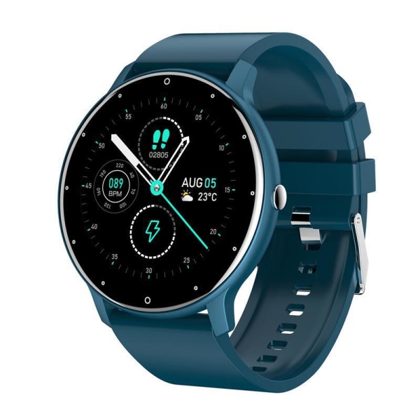 Watch puls blodtryck sömnövervakning Douyin smart armband ZL02D vattentät smart watch blue glue