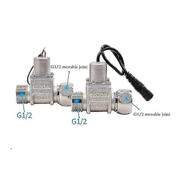 Solenoidventil 1/2 tommer DC4.5V Vannkontroll - Vanntett linje