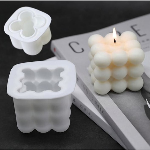 -pack DIY - Lyseformer - Candle Big/Small, Mold, Candle form white