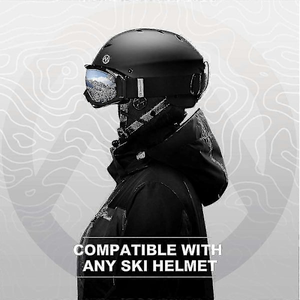 Skibriller Otg - Skibriller/Snowboardglasögon För Män, Kvinnor & Ungdom - 100% UV-Skydd