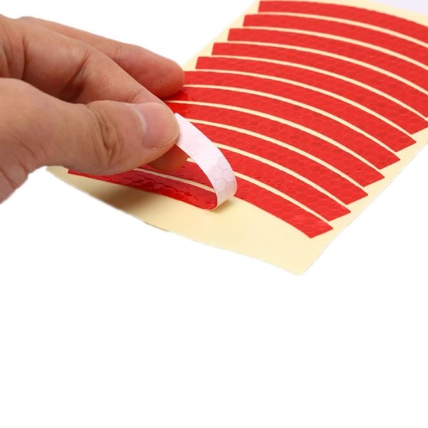 12 Pack Reflex Strips Vedenkestävä Röd