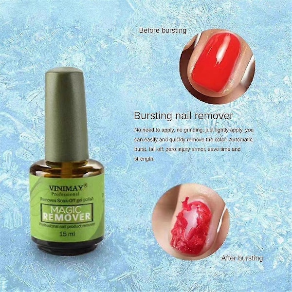 Burst Neglegel Magisk Fjerner Polish Soak Off Gel Coat Cleaner Avfettingsmiddel Primer