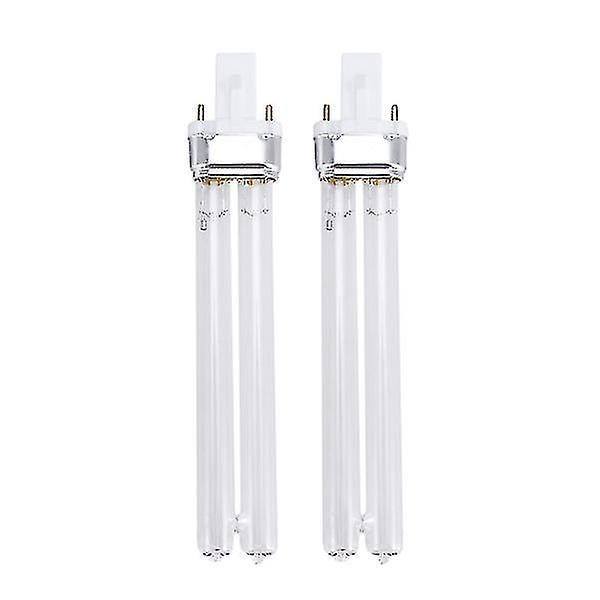 2 stk. 11W Ultraviolet UV Desinfektionslyslamper UV Steriliseringslys Pærer til Sterilisator Fiskekum (G23 Lampesokkel)