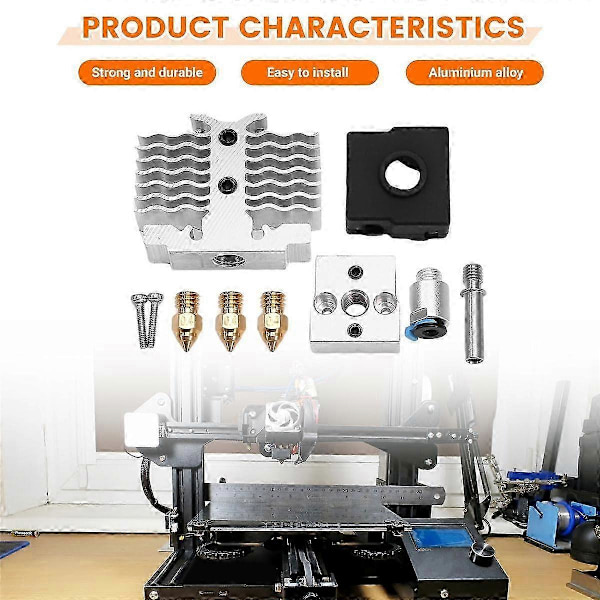 Hotend-kit Värmeblock Värmare Termistor kompatibel med 3 Neo V2 Neo Max Neo 3D-skrivardelar