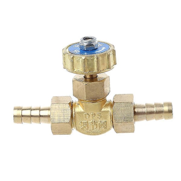 Albu Brass Nåleventil 8mm Propan Butan Gassjusterbar Med Barbspisser 1 Mpa