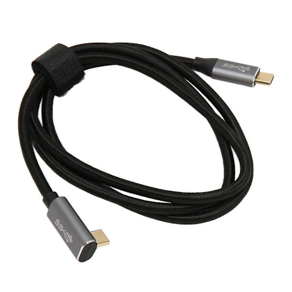 USB-C til 90 Graders USB-C Kabel 100W USB3.1 Gen2 10Gbps 4K 60Hz Højre Vinkel Type C til Type C Datakabel til Steam Deck 50cm / 19.7in