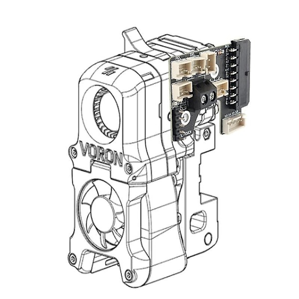 Voron V2.4 Afterburner työkalupään X PCB-paneelin sovitinlevy kaapelisettiä varten Voron 2.4 3D-tulostimelle