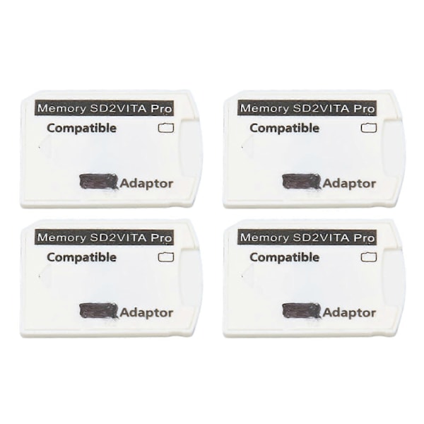 4 stk PSV Minnekortadapter Mikro Lagringskort Adapter for PS Vita 1000 2000 for PS TV