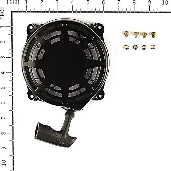 Rewind-käynnistin Briggs Stratton 497680 Musta