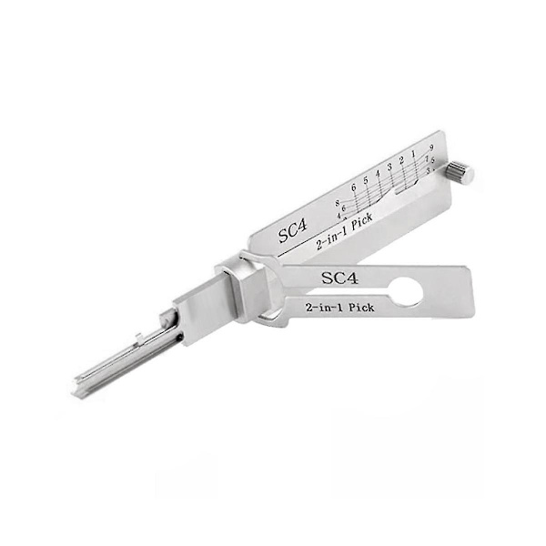 Låssmed Lishi 2 i 1 Verktyg Sc4 För Dörr Civil Låsöppnare Handverktyg Professionell Låssmed Hand T