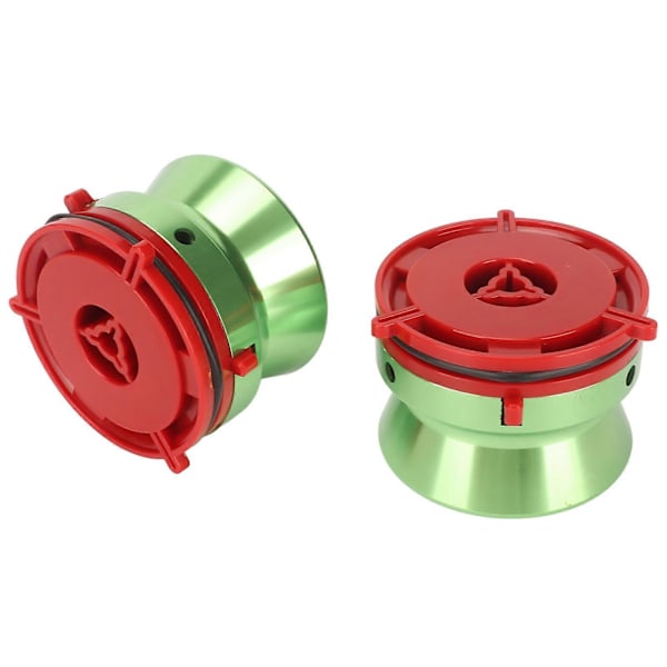 1 Par NAB Nav Adaptrar Professionella Polerade Aluminium Spolar till Spolband Öppnare för Studer ReVox för Akai för Teac Grön