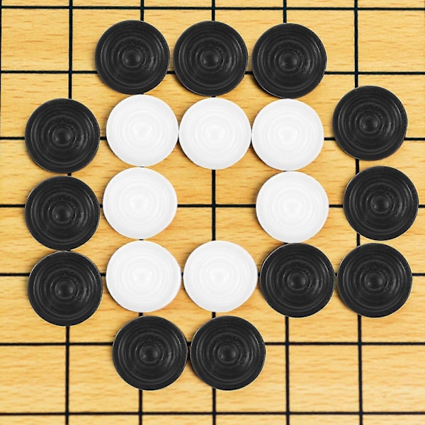 1 Sett Svarte Og Hvite Backgammon Brikker Plast Backgammon Erstatningsbrikker