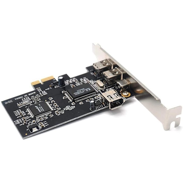 PCIe 3 Ports 1394A Firewire Udvidelseskort, PCI Express 1X til IEEE 1394 Adapter Controller til Skrivebord