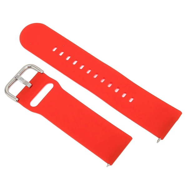 22mm Bløde Silikon Hurtigudløsningsremme til Huawei Watch 3/GT 3/2 Justerbar Silikon Urrem Rød