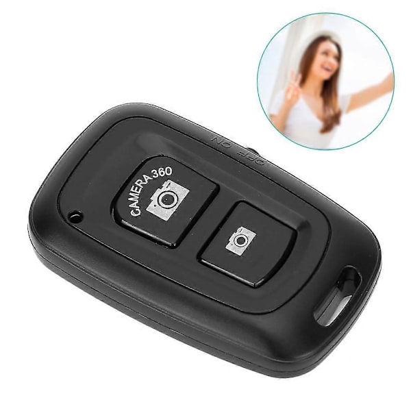 Plastik Mini Bluetooth Selfie Trådløs Fotografering Udløser Fjernbetjening Universal til Android/IOS