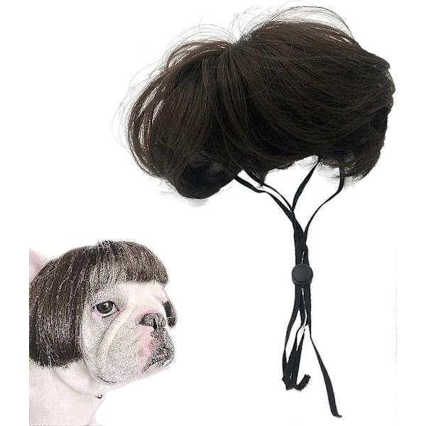 Hundeparyk Sjov Hund Hovedbeklædning Kæledyr Cosplay Paryk til Kat Hund Justerbar Kæledyr Hund Kostume til Halloween Jul Fester Festivaler Bryllup