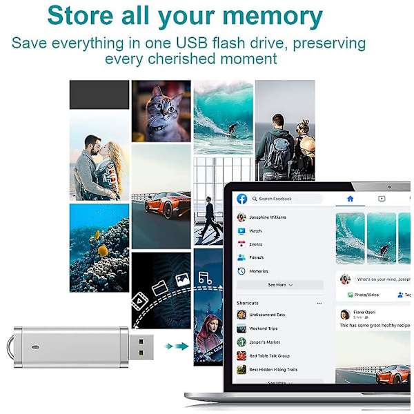 Salamanter 64 Gt Muistitikku USB-muistitikku USB-tikku 64 Gt Muistitikku USB-asema Pen Drive Jump Drive LED-valolla