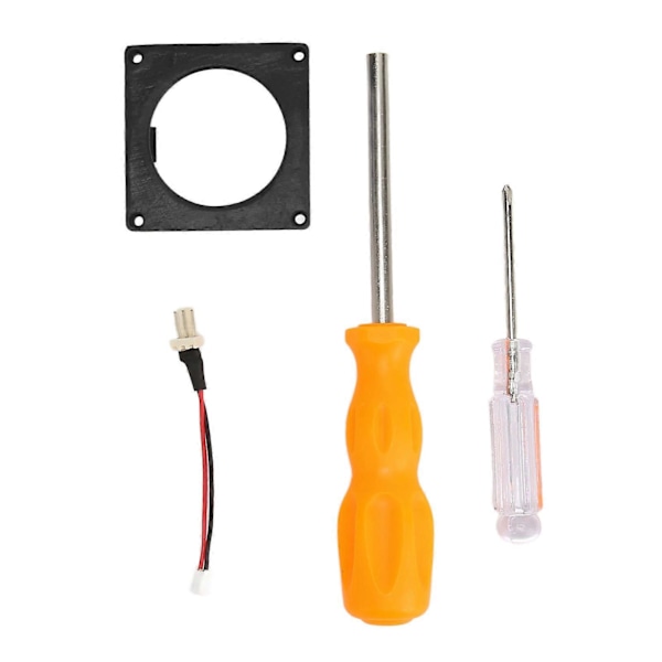 Fläkt 3D-utskriftsfäste Kit Effektiv Värmeavledning Spelkonsol Kylfläktfäste Kit för Gamecube Noctua Svart