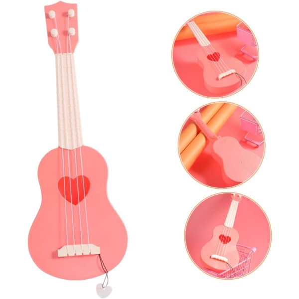 Simulering Ukulele Legetøj til piger Børn Legesæt Instrumenter til børn Rim Udviklingsinstrumenter Børn Musikinstrumenter Børn Musical