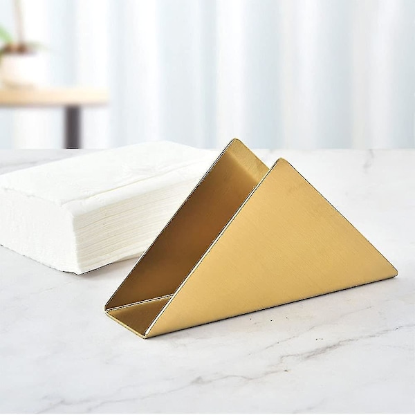 Lodret Serviet Holder, Rustfrit Stål Serviet Holder, Moderne Serviet Holder, Serviet Holder, Spisebord, Køkken (guld