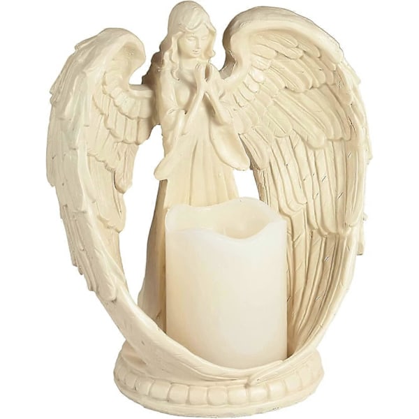 Engel Mindesmærke Gave Statuette, med LED Flimrende Lys