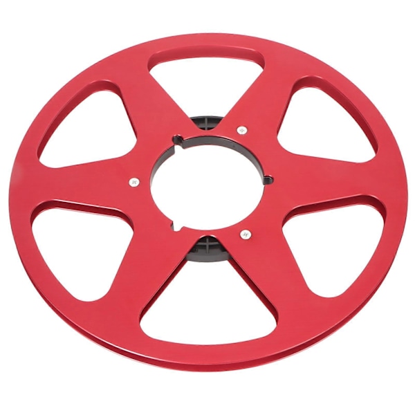 1/4 10,5 tommer Tomt Båndspole Aluminium Legering 6 Hull Universal Åbning Maskindel Tomt Optagelsesspole til REVOX Studer Red