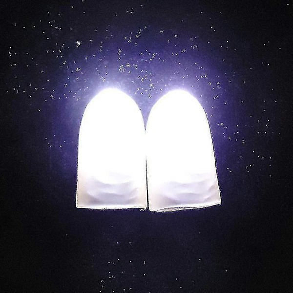 2 kpl Party Light Up Glow Peukalot - Led-vilkkuvat sormenvalot - Magia Temppu Tarvikkeet