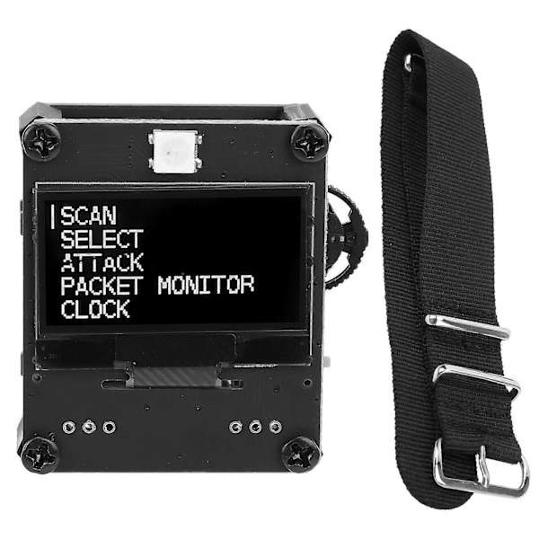 Programmerbart Utvecklingsmodul ESP8266 PCB WIFI Klocka med Armband DC 3.7V 500mAh Batteri
