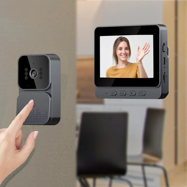 Ringklocka Trådlös Smart Video Dörrklocka Trådlös Video Dörrklocka 4,3-tums Skärm Hem Smart Tvåvägs Intercom Videoövervakning