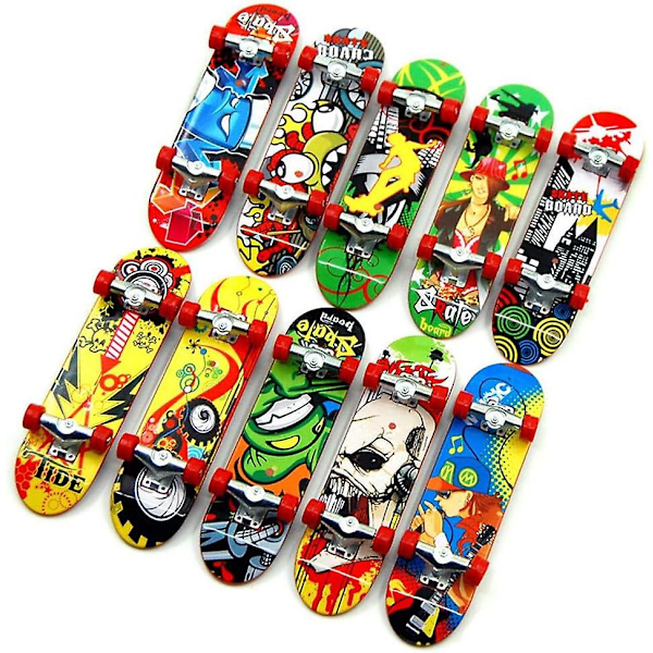 Finger Mini Skateboards - Deck Truck Finger Board - Perfect for Kids' Party Favors (Random 6pcs)