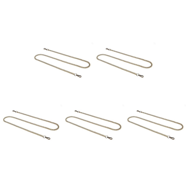 DIY Dekorativ Håndverk Curb Chain 1.2m Bronse - 5 stk Rett Spenne Smykke Tilbehør
