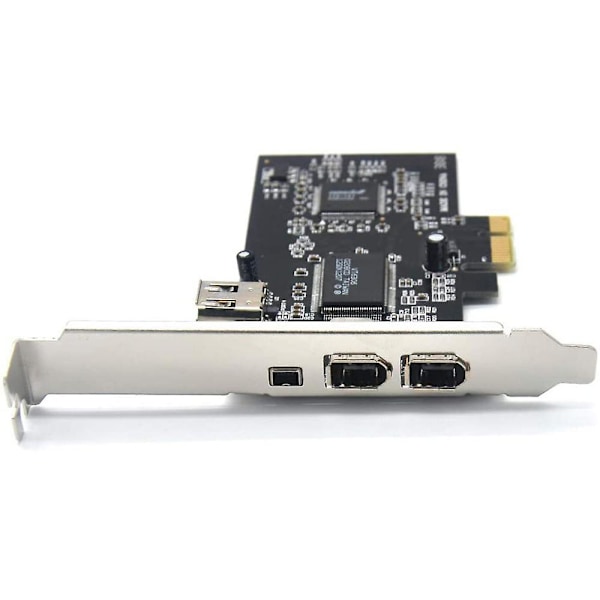 PCIe 3-portinen 1394A Firewire-laajennuskortti, PCI Express 1X - IEEE 1394 -sovitinohjain pöytätietokoneille