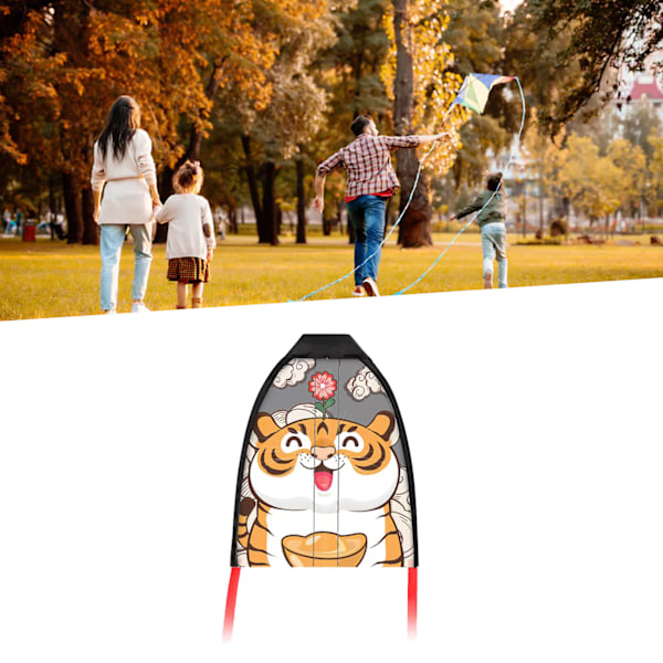 Children's Thumb Ejection Kite Small Funny Outdoor Sports Games Birthday Gifts Tiger