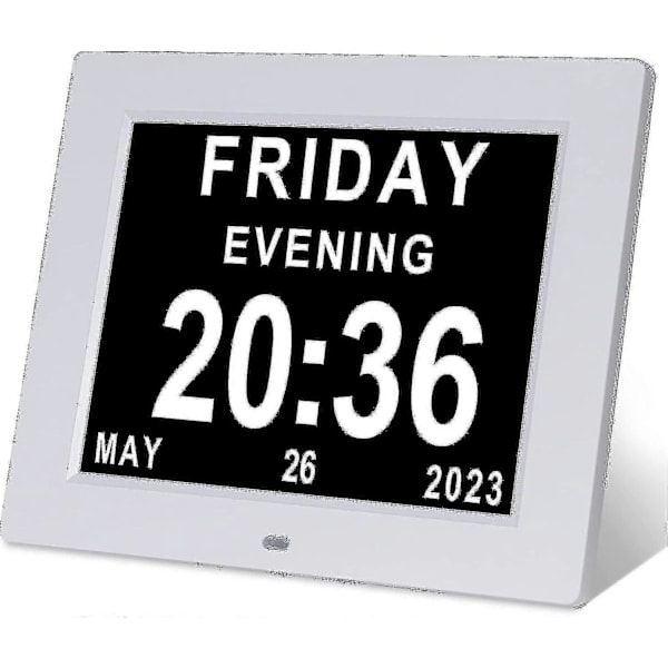 Dementia Clock Alzheimers Clock & Large Digital Calendar Clock For Seniors,clock With Day And Date F -bp