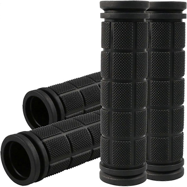4-pack cykelstyren, barnsäkra halkfria gummistyren, specialutbytbara cykelstyren, svarta