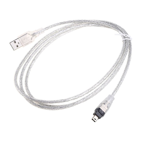 USB 2.0 Han till Firewire IEEE 1394 4-polig Han Ilink Adapterkabel för