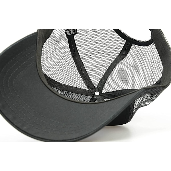 XL Mesh Trucker Hat for Stort Hode - Herre Baseball Caps med Høy Krone, Pustende Dad Hat, Justerbar 60-65 cm Light Gray