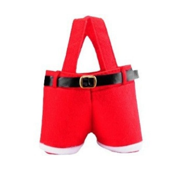 Christmas decorations Christmas pants gift bags small pants candy bags handbags wine bottle cover coke bags