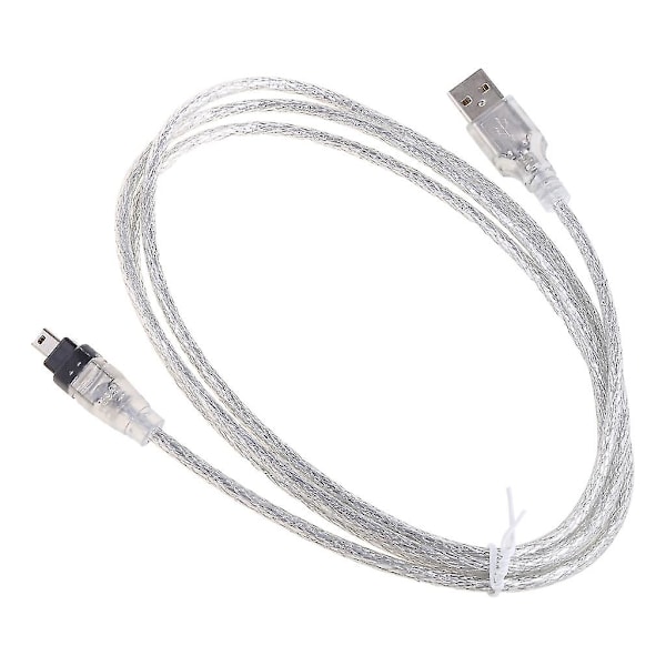 USB 2.0 Han til Firewire IEEE 1394 4-polet Han Ilink Adapterkabel Snor til