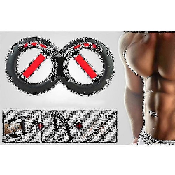 20 kg Tung Handgrepp Gym Power Fitness Handled 8 Form Muskel Underarm Träningsutrustning