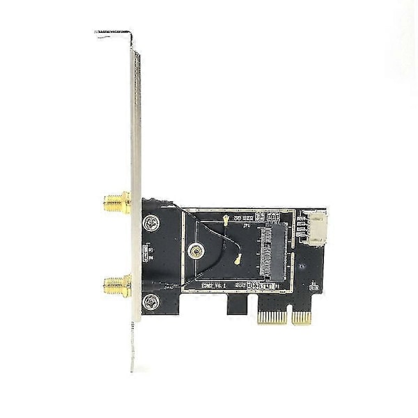Ngff M2 Trådlöst Kort Till Pci-e Pcie Dator Bluetooth Konverteringsadapter Med 2 Ac-antenner Kompatibel