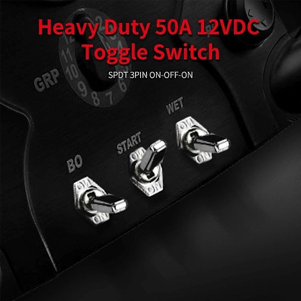 50A 12V DC Tungbrytare R13-401-103 Biltungbrytare Bilmodifierad Högström Tungbrytare