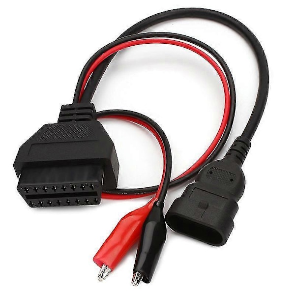 For Fiat 3-pin Alfa Lancia til 16-pin OBDII OBD2 OBD-II Adapterkabel Bilkabel OBD for Fia